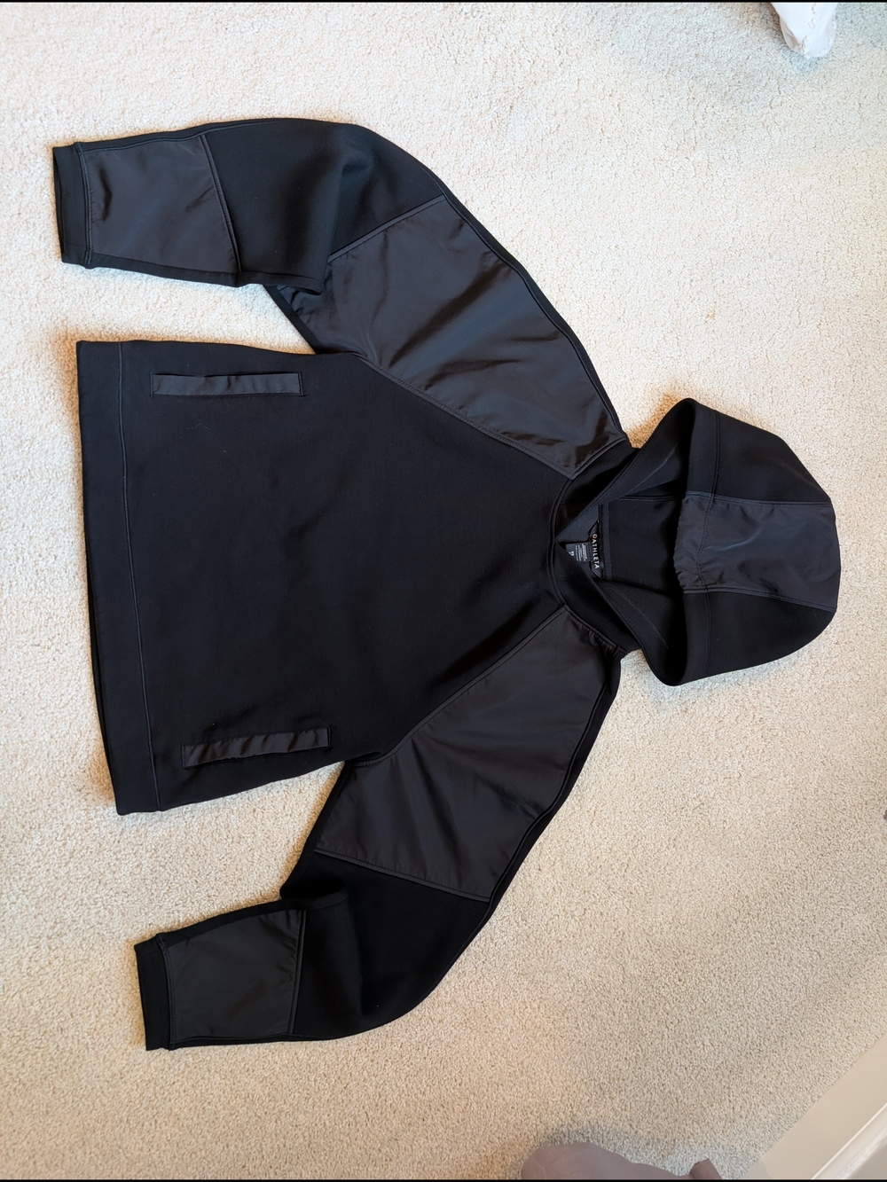 Athleta Black Hoodie Pullover
